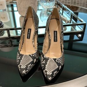 Snake patterned heels by Nine West